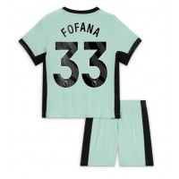 Chelsea Wesley Fofana #33 Replica Third Minikit 2023-24 Short Sleeve (+ pants)